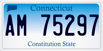 CT license plate AM75297