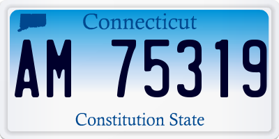 CT license plate AM75319