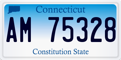 CT license plate AM75328