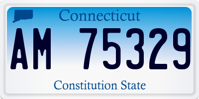 CT license plate AM75329