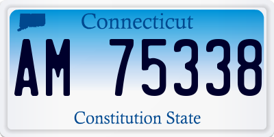 CT license plate AM75338