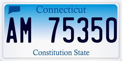 CT license plate AM75350