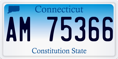 CT license plate AM75366