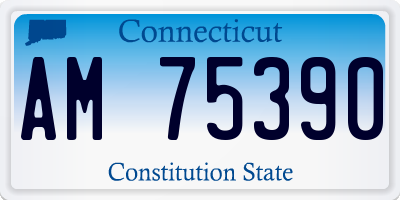 CT license plate AM75390