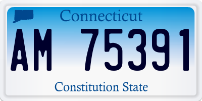 CT license plate AM75391