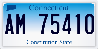 CT license plate AM75410