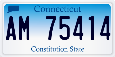 CT license plate AM75414