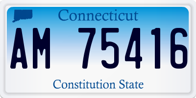 CT license plate AM75416