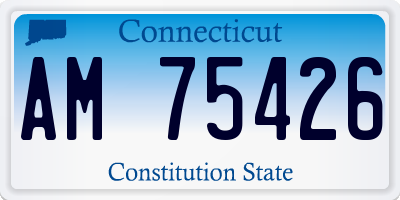 CT license plate AM75426