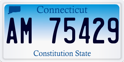 CT license plate AM75429