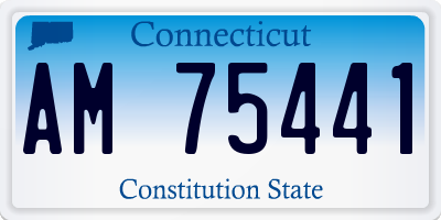 CT license plate AM75441