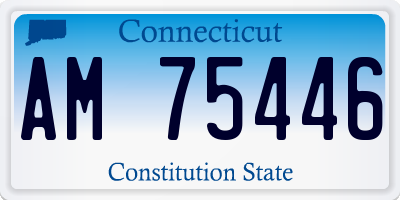 CT license plate AM75446