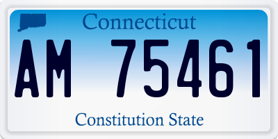 CT license plate AM75461