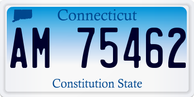 CT license plate AM75462