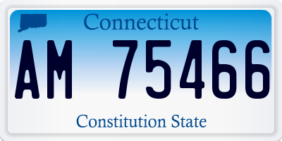CT license plate AM75466