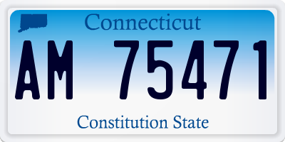 CT license plate AM75471