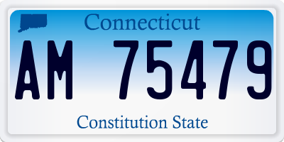 CT license plate AM75479