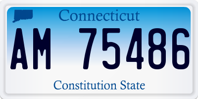 CT license plate AM75486