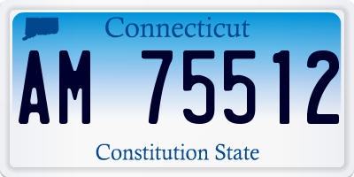 CT license plate AM75512