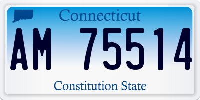 CT license plate AM75514