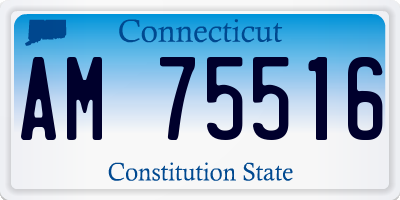 CT license plate AM75516