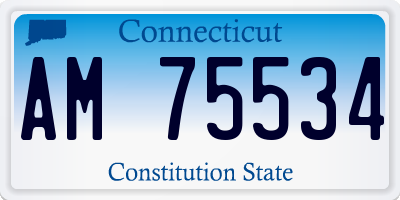 CT license plate AM75534