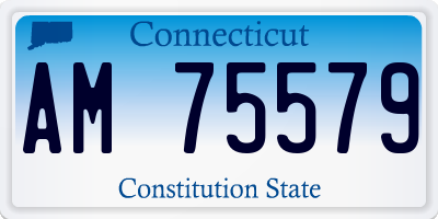 CT license plate AM75579