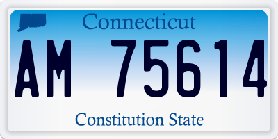 CT license plate AM75614
