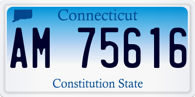 CT license plate AM75616
