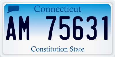 CT license plate AM75631
