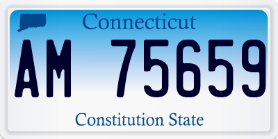 CT license plate AM75659