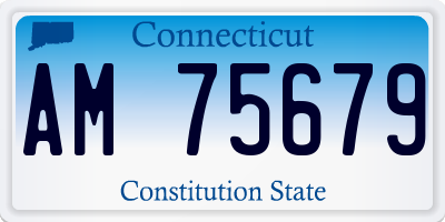 CT license plate AM75679