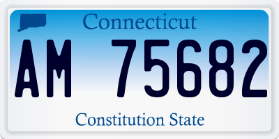 CT license plate AM75682
