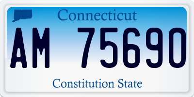 CT license plate AM75690