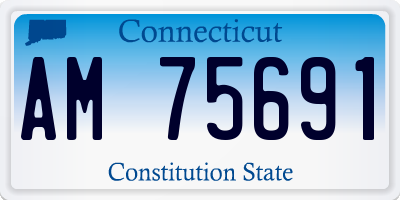 CT license plate AM75691