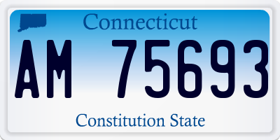 CT license plate AM75693