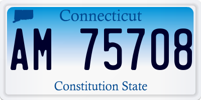 CT license plate AM75708