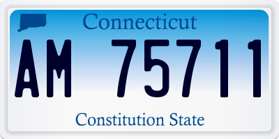 CT license plate AM75711