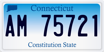 CT license plate AM75721