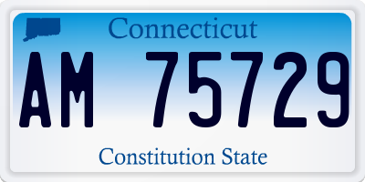 CT license plate AM75729