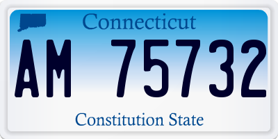 CT license plate AM75732