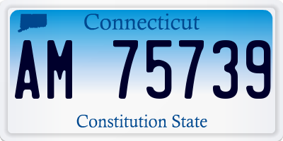 CT license plate AM75739