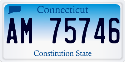 CT license plate AM75746