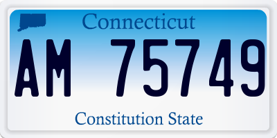 CT license plate AM75749