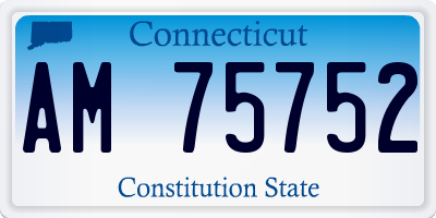 CT license plate AM75752