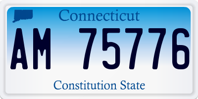 CT license plate AM75776