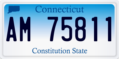 CT license plate AM75811