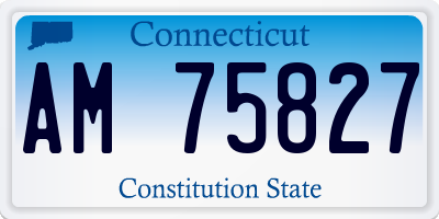 CT license plate AM75827