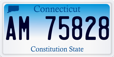 CT license plate AM75828