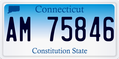 CT license plate AM75846